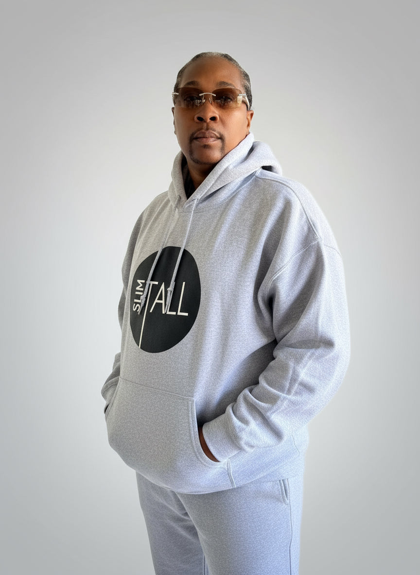 SlimTall Signature Hoodie (Grey/White)