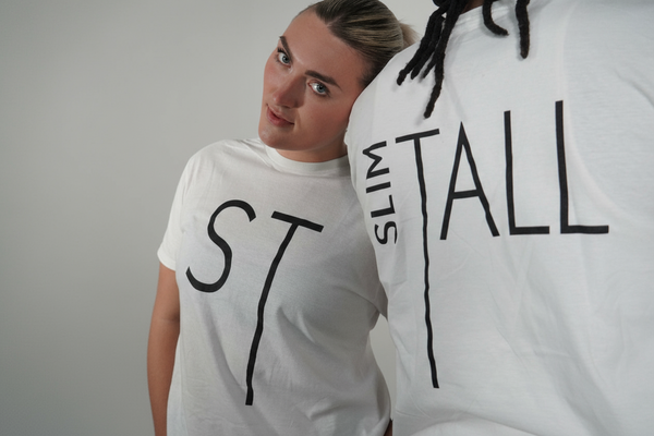 Slim tall front and back t-shirt picture 