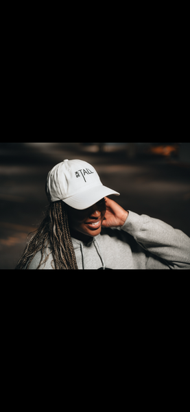 SlimTall Dad Hat, White