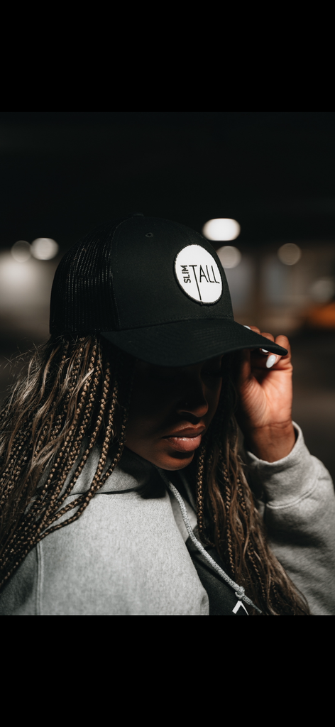 SlimTall Trucker Hat, Black