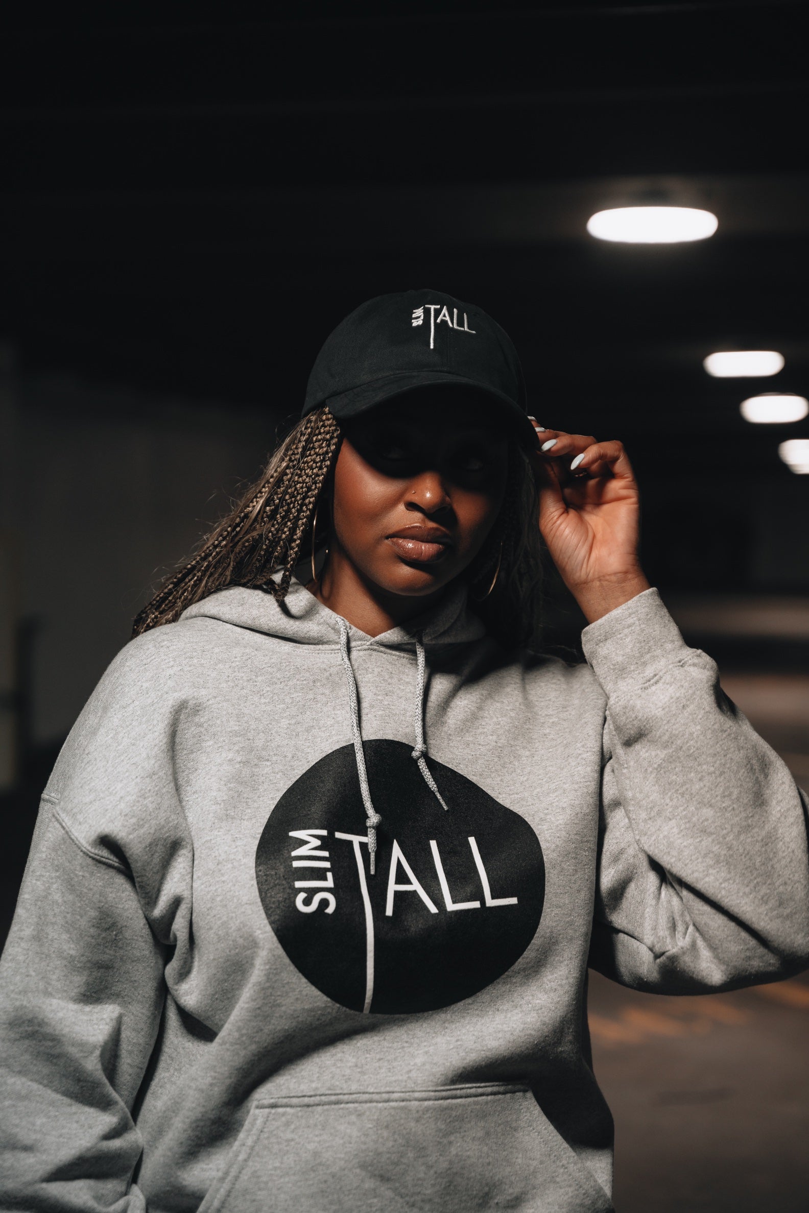 SlimTall Dad Hat, Black