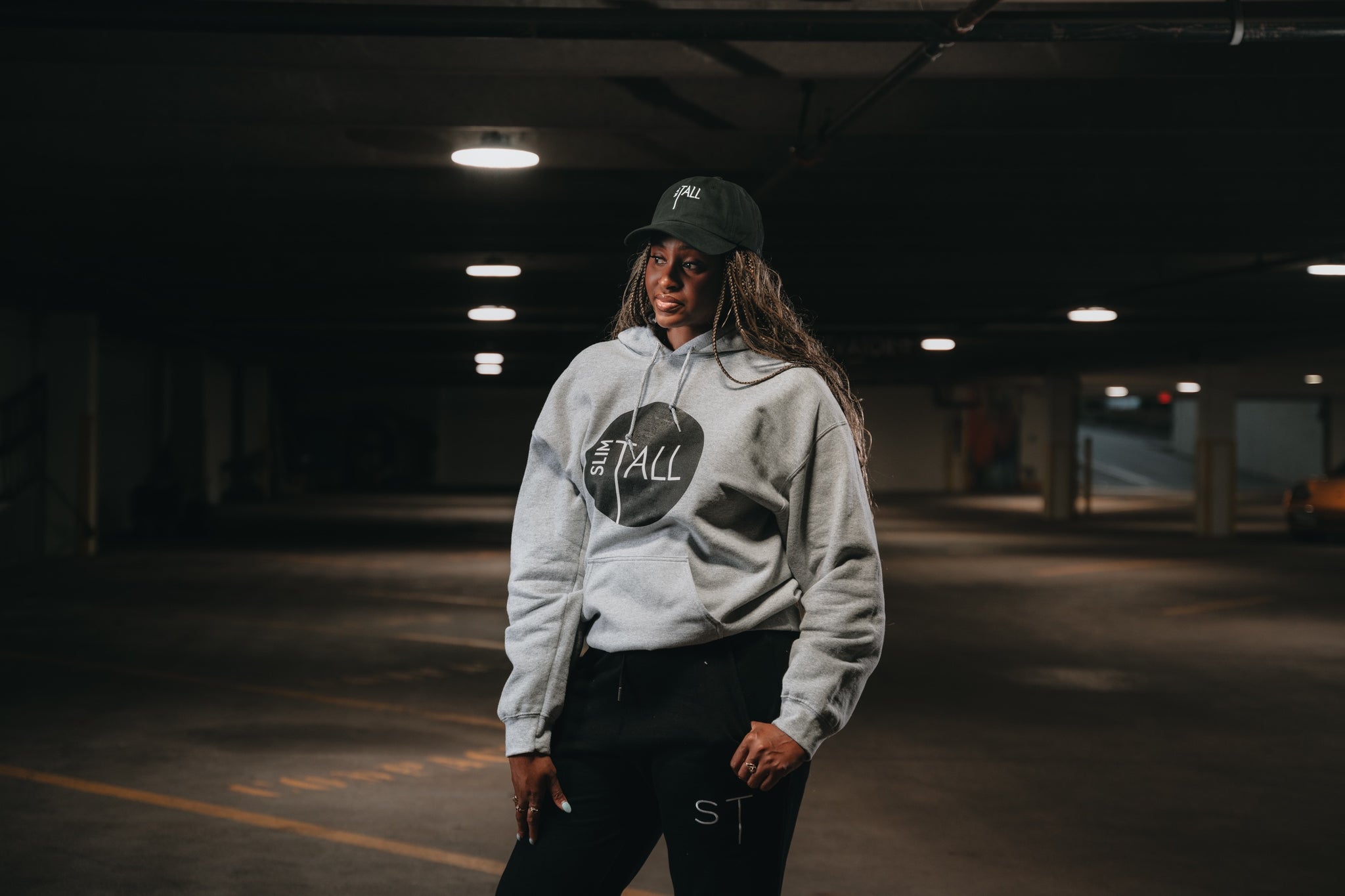 SlimTall Dad Hat, Black