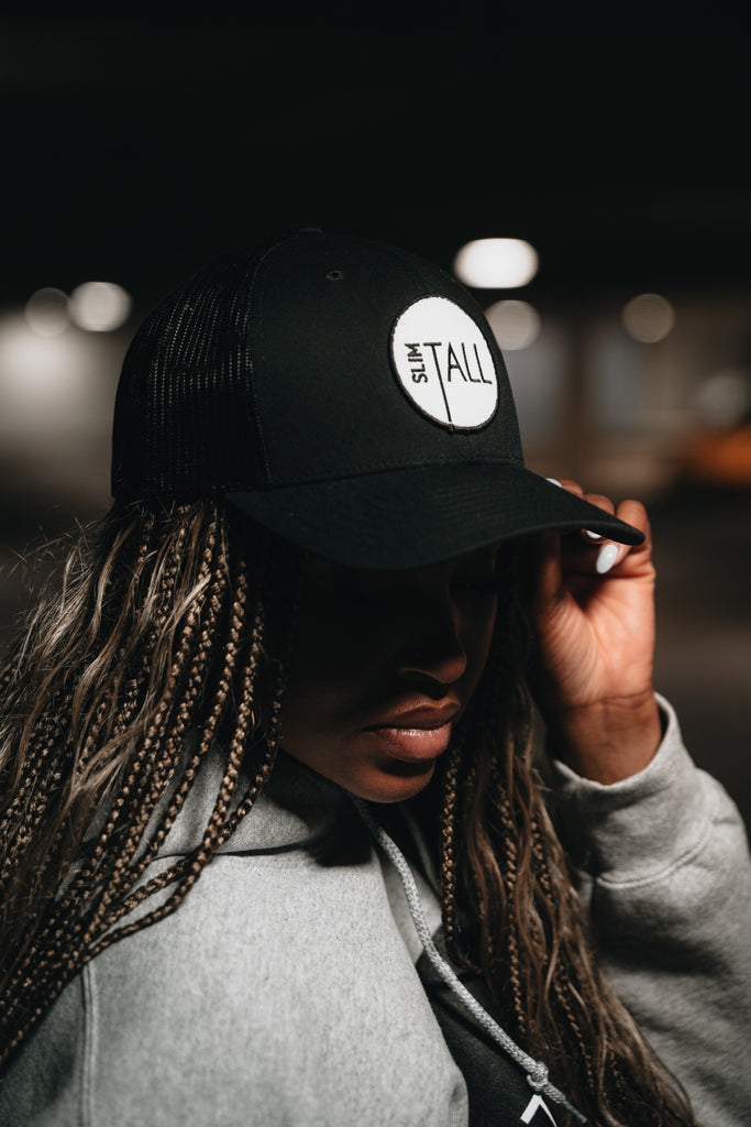 SlimTall Trucker Hat, Black