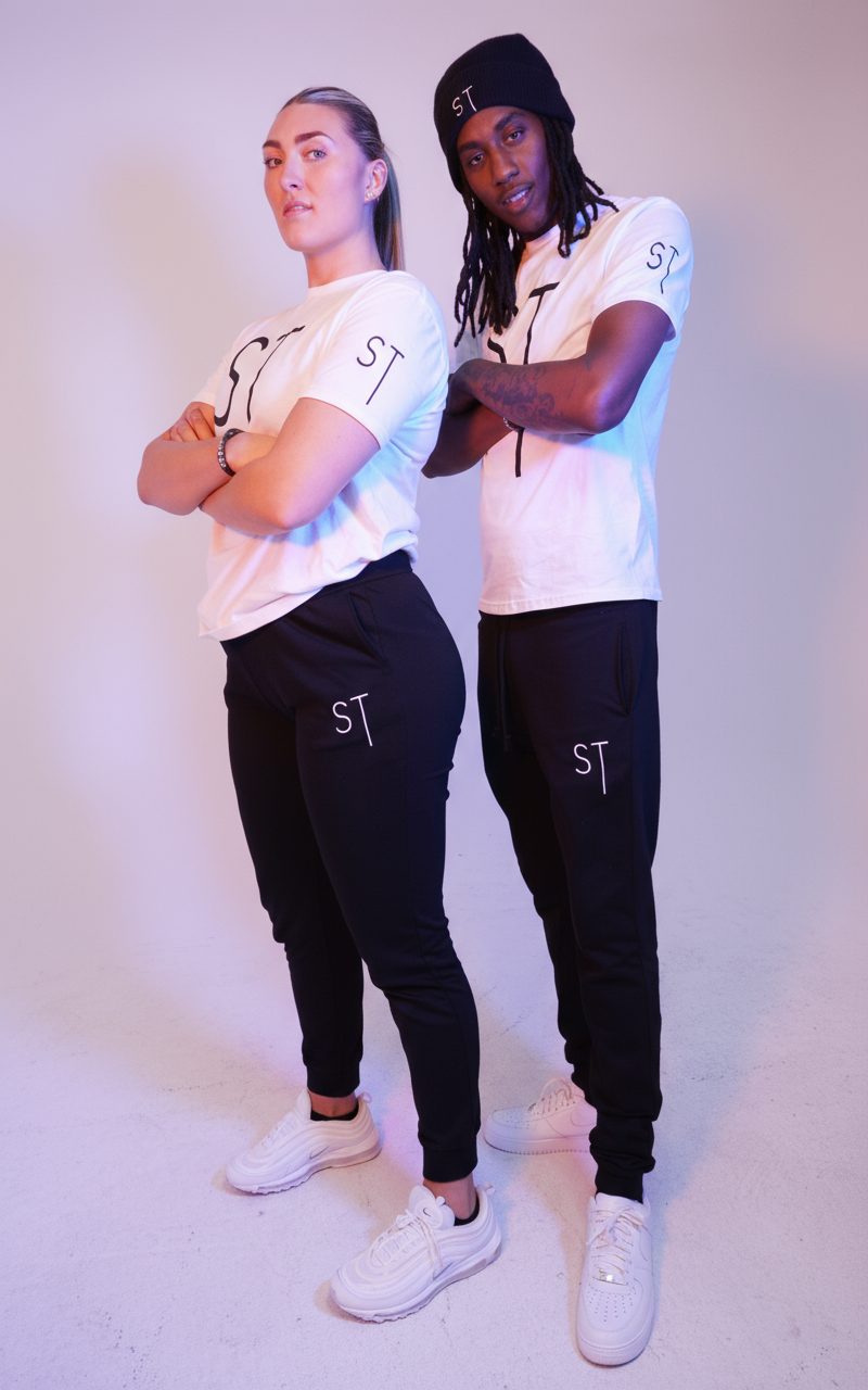 SlimTall white ST T-shirt  